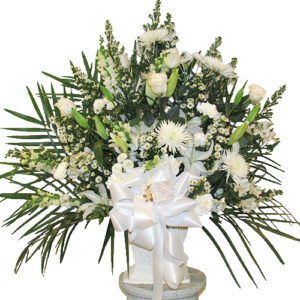 White Sympathy Standing Basket