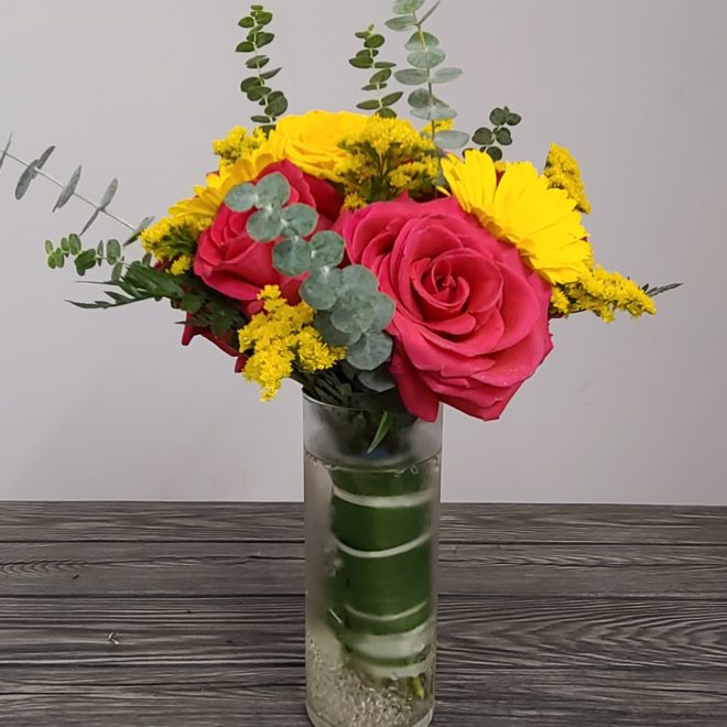 Red Yellow in Vase 2