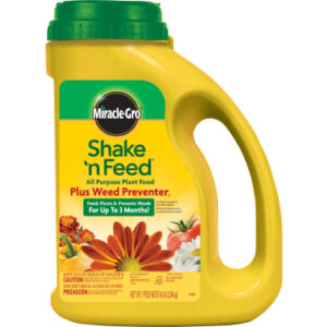 Miracle-Gro Shake 'n Feed All Purpose Plant Food Plus Weed Preventer (10-10 -10)
