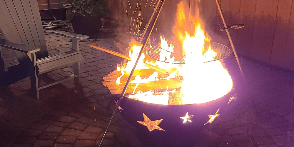 -fire pit from dees nursery