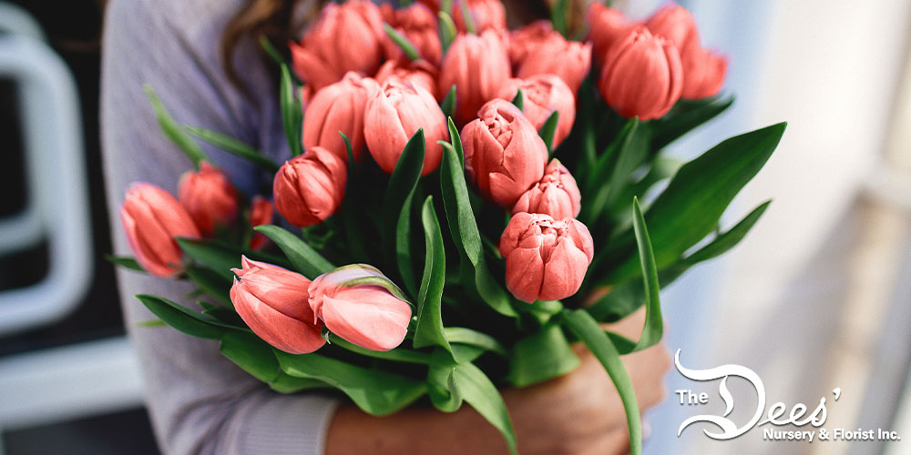 Dees Nursery-Oceanside-Flowers Are for More Than Anniversaries-bundle of tulips