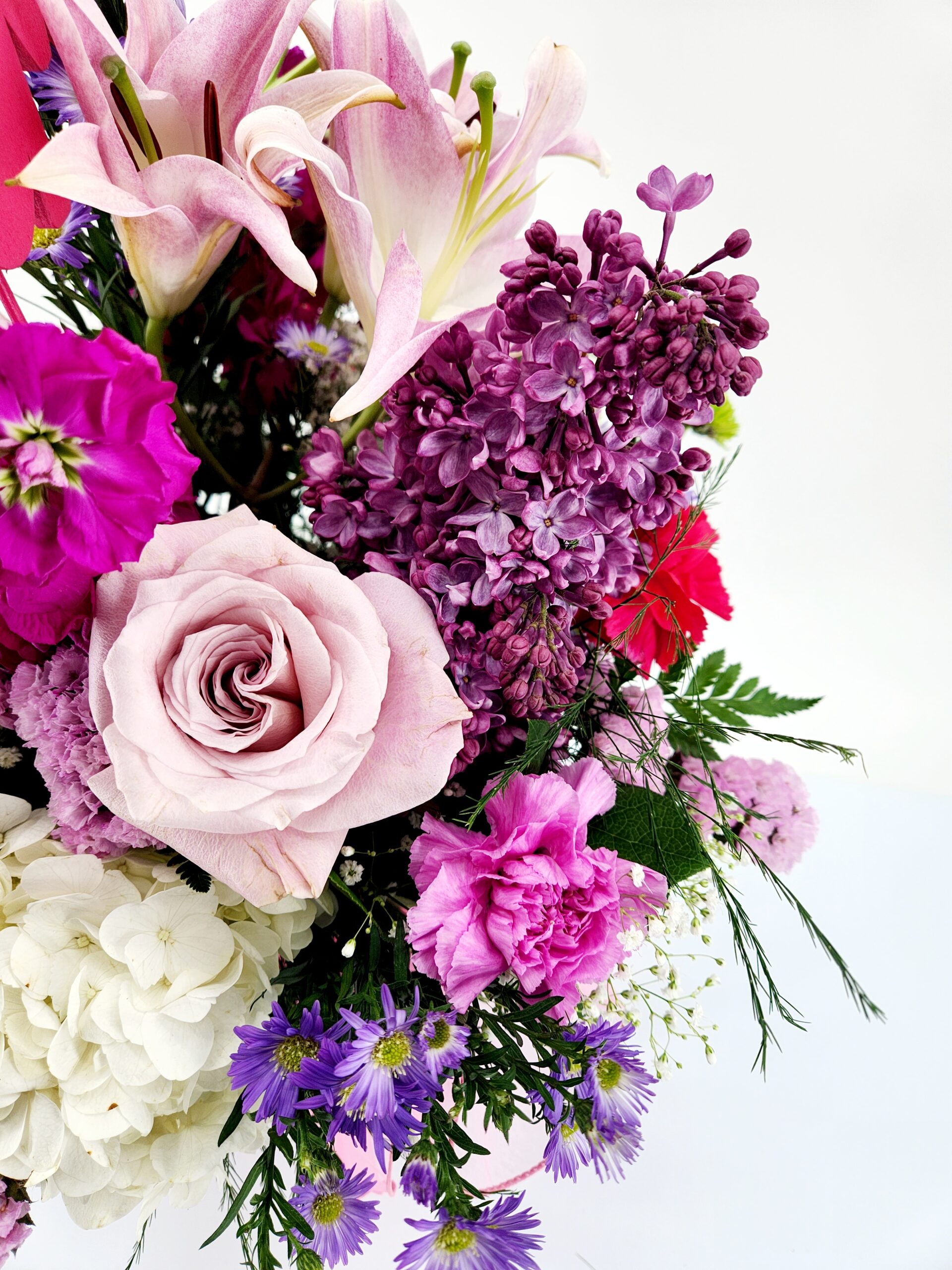 Pink Organza 3 Mother's Day Pink Organza Flowers