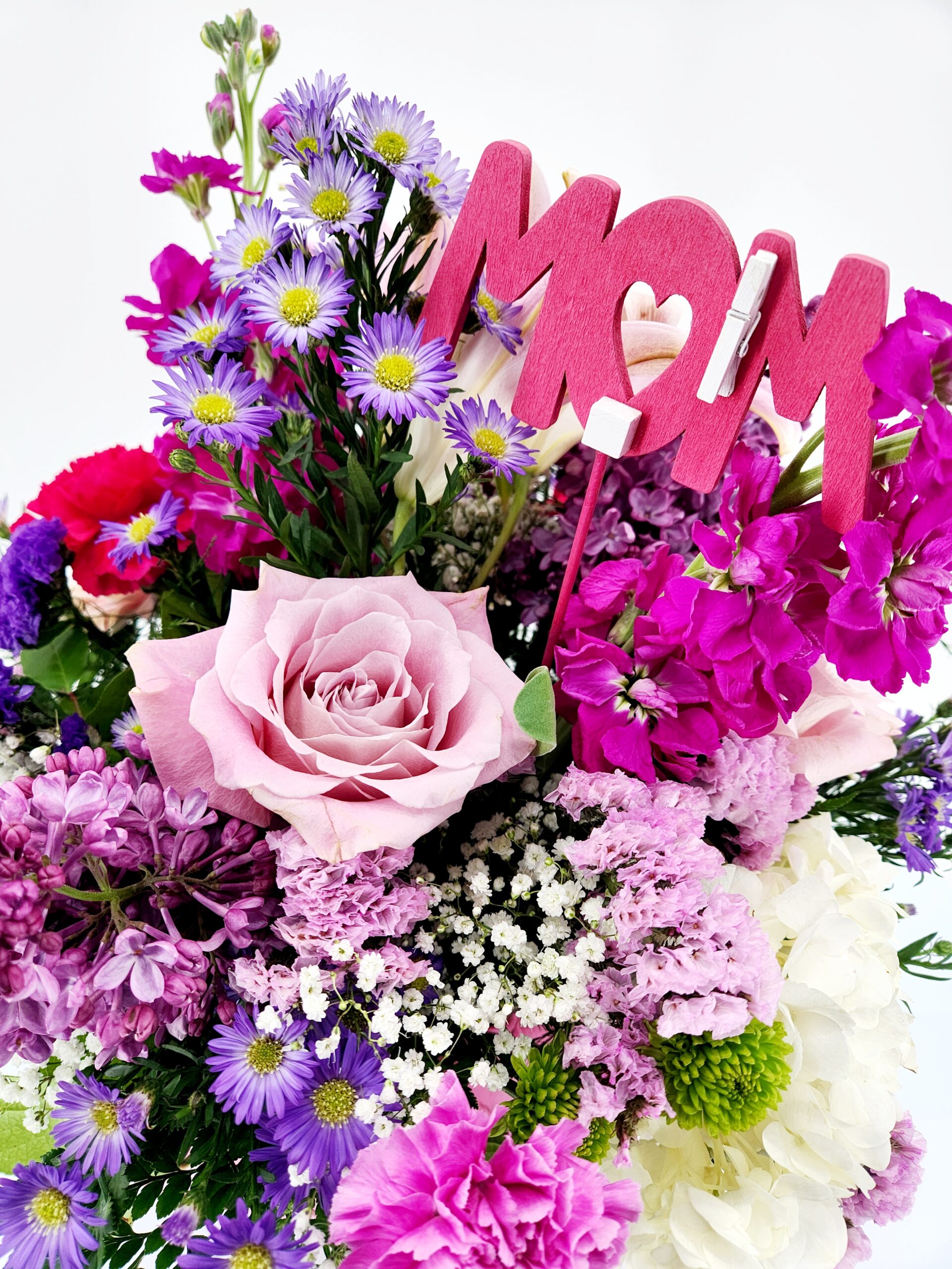 Pink Organza 4 Mother's Day Pink Organza Flowers