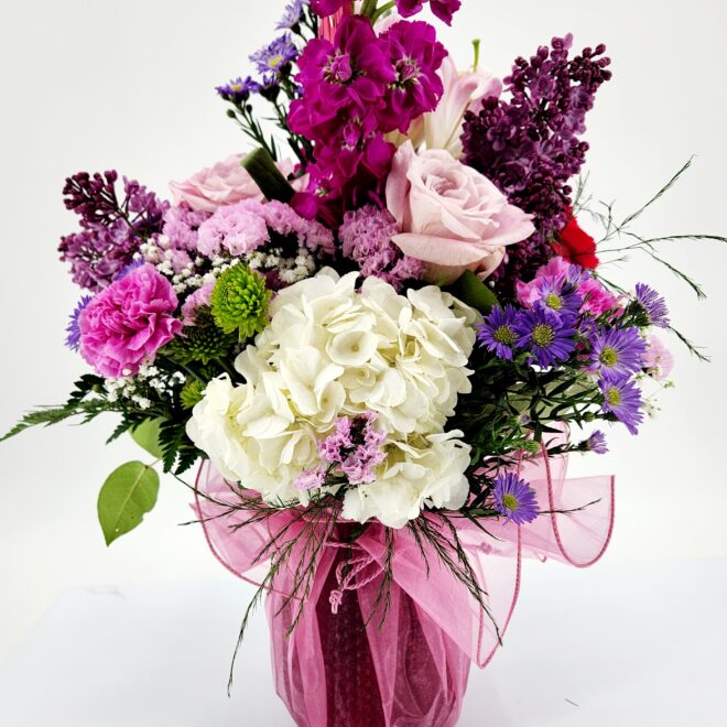 Mother's Day Pink Organza Flowers