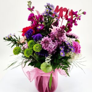 Mother's Day Pink Organza Flowers