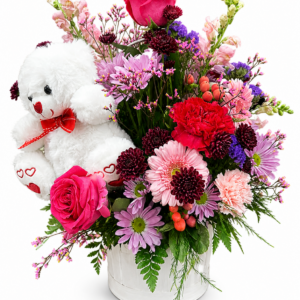 The Bear Hug floral arrangement.